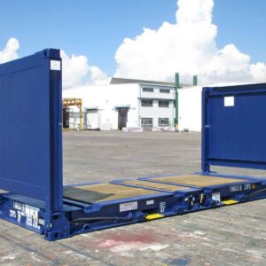 container maritime 20 pieds flat rack